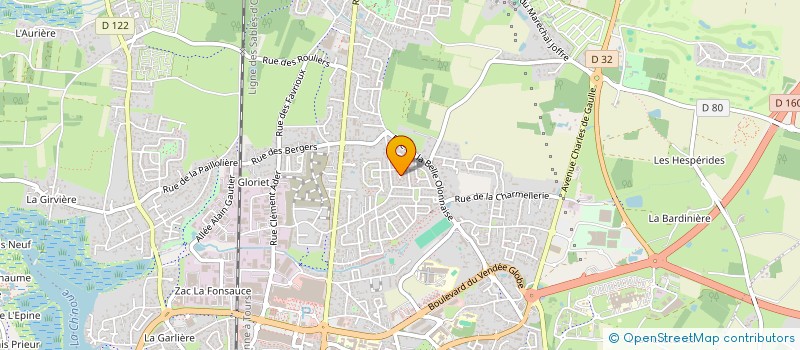 localisation de l'entreprise SARL DURO  LES SABLES D'OLONNE