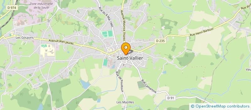 localisation de l'entreprise SARL DURY à SAINT-VALLIER