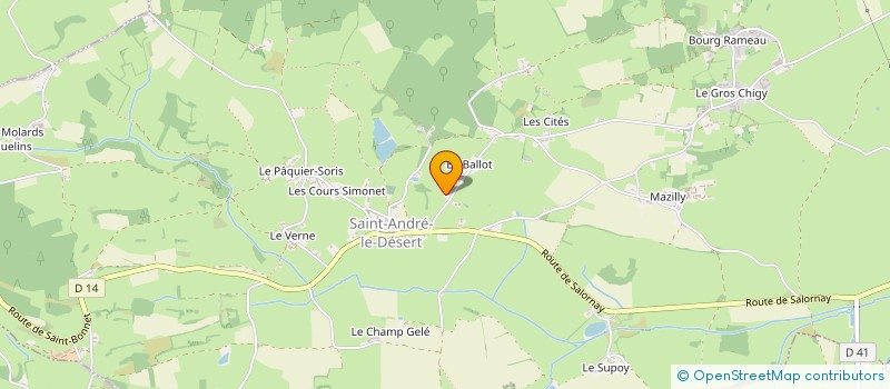 localisation de l'entreprise SARL DURY-BALON  SAINT-ANDRE-LE-DESERT