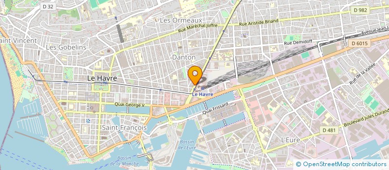 localisation de l'entreprise SARL DUVERGER  LE HAVRE