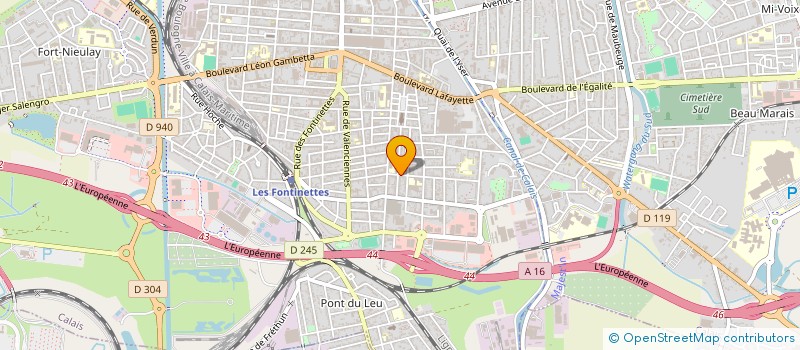 localisation de l'entreprise SARL DUVETTE LEDET  CALAIS