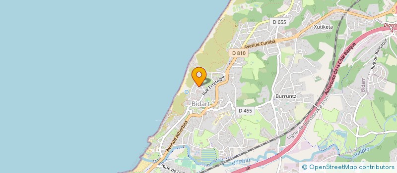 localisation de l'entreprise SARL DVA à BIDART