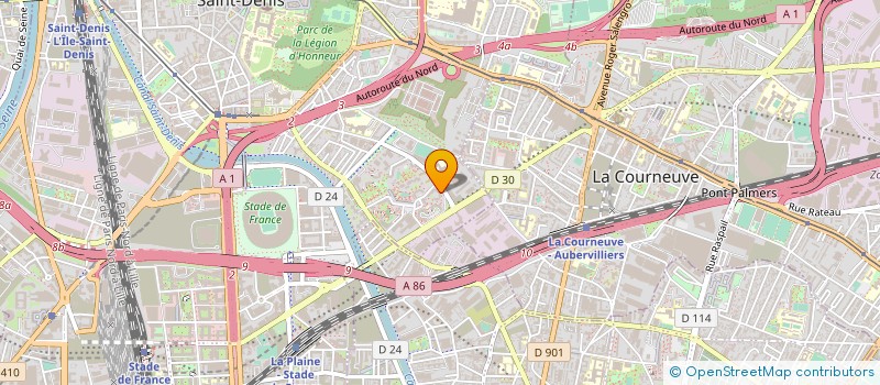 localisation de l'entreprise SARL E.B. EURO - BAT  SAINT-DENIS
