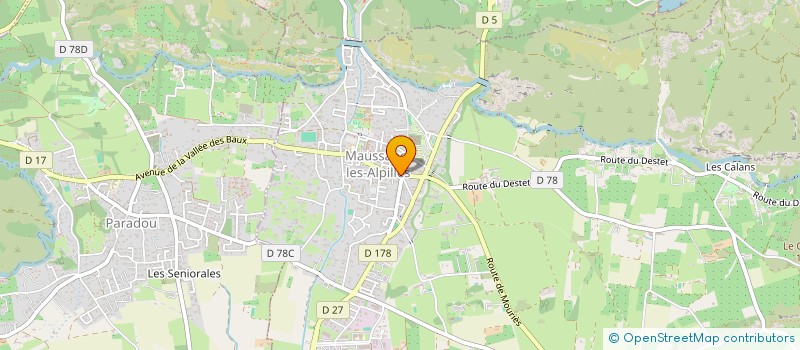 localisation de l'entreprise SARL E.B-N.H à MAUSSANE-LES-ALPILLES