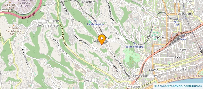 localisation de l'entreprise SARL E B S à NICE