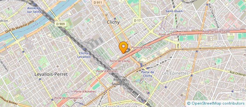 localisation de l'entreprise SARL E.B.S.B. à CLICHY