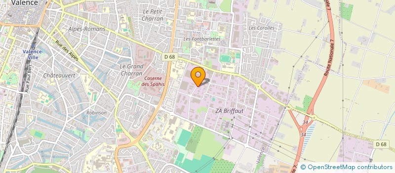 localisation de l'entreprise SARL E C A S à VALENCE