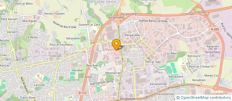 localisation de l'entreprise SARL E.C.K. à BREST