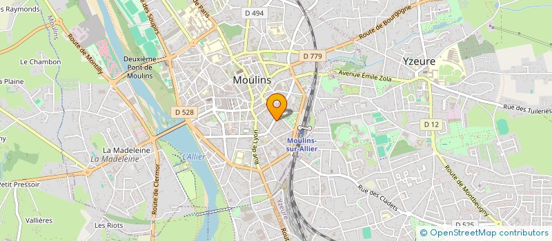 localisation de l'entreprise SARL E.E.C. TRADING  MOULINS