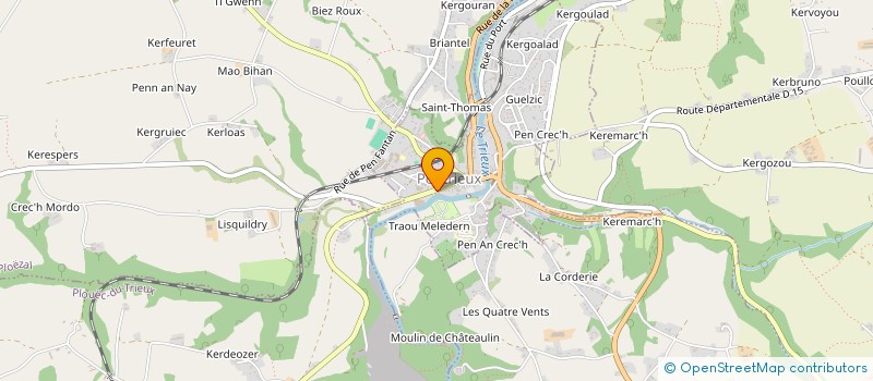 localisation de l'entreprise SARL E & E COTTIN à PONTRIEUX