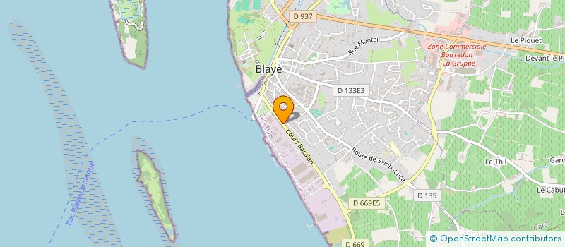 localisation de l'entreprise SARL E.F.E.M. à BLAYE