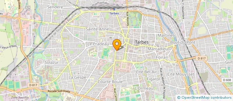 localisation de l'entreprise SARL E.F.G  TARBES