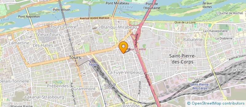 localisation de l'entreprise SARL E.G.B.F.  TOURS