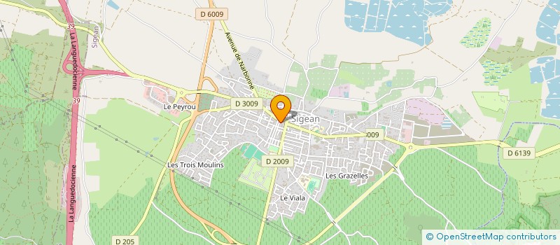 localisation de l'entreprise SARL E.G.B.S.  SIGEAN