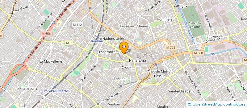 localisation de l'entreprise SARL E.G.D.B.  ROUBAIX