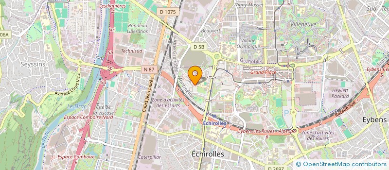 localisation de l'entreprise SARL E.G.P.PLATRERIE ISOLATION  ECHIROLLES