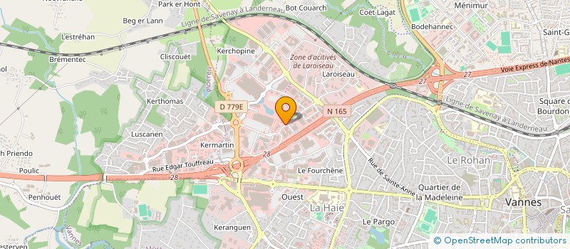 localisation de l'entreprise SARL E.L.B à VANNES