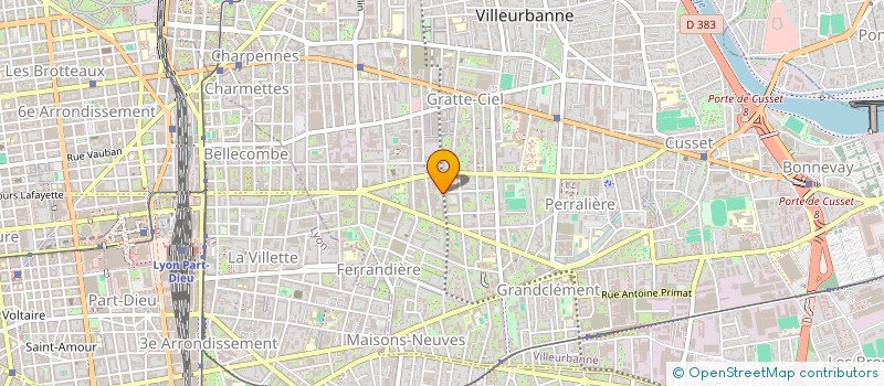 localisation de l'entreprise SARL E.L.B. SECURITE à VILLEURBANNE