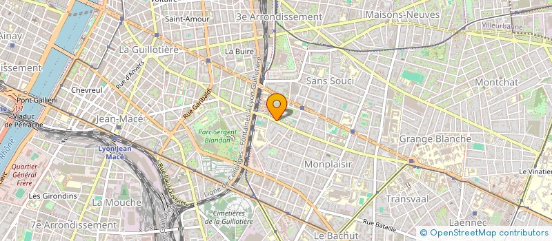 localisation de l'entreprise SARL E M C  LYON