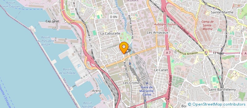localisation de l'entreprise SARL E.M.D à MARSEILLE