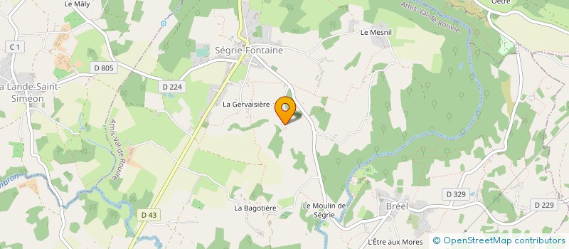 localisation de l'entreprise SARL E M P à ATHIS-VAL DE ROUVRE