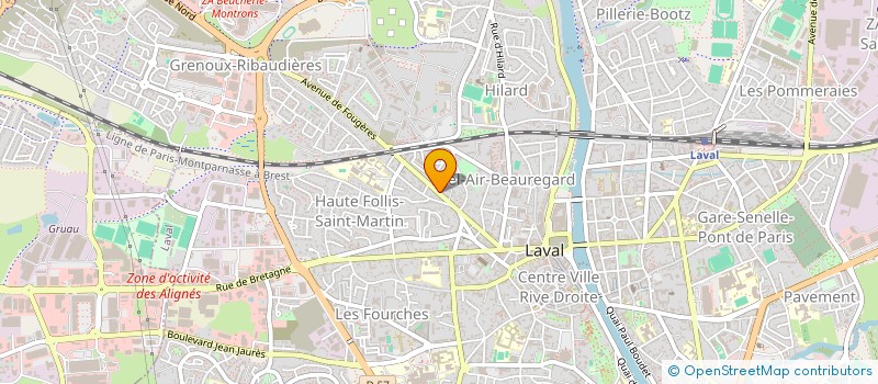 localisation de l'entreprise SARL E.N. DISTRIBUTION à LAVAL