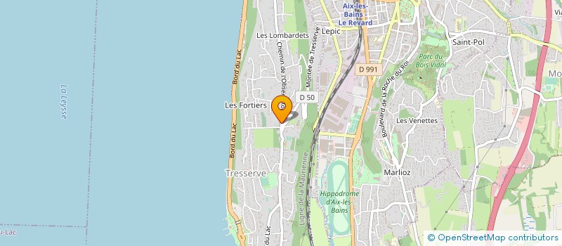 localisation de l'entreprise SARL E.P. 2000  TRESSERVE