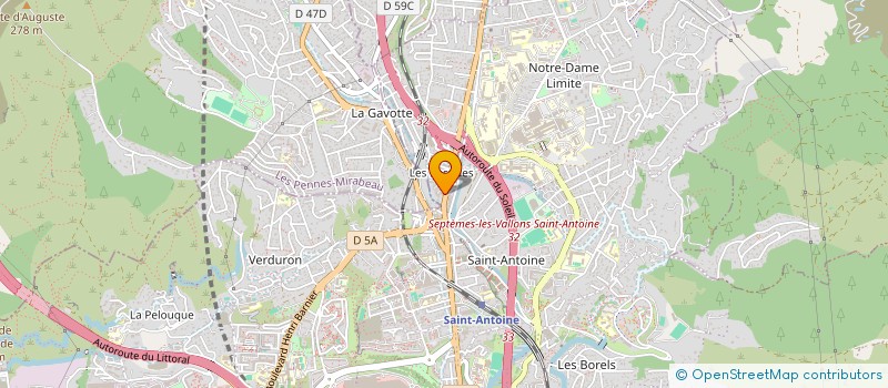 localisation de l'entreprise SARL E.R.C.E. ENTR RENOVATION CONSTRUC E à MARSEILLE
