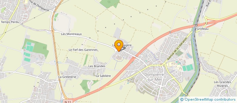 localisation de l'entreprise SARL E.R.CREATION à DOMPIERRE-SUR-MER