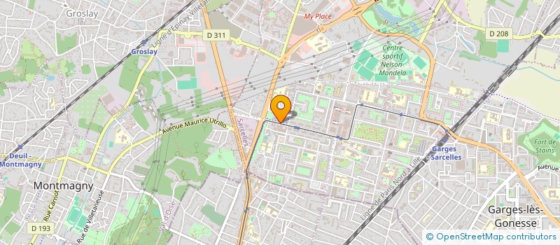 localisation de l'entreprise SARL E R T  SARCELLES