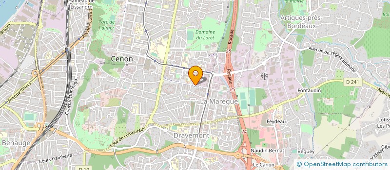 localisation de l'entreprise SARL E SYSTEME TRAVAUX  CENON