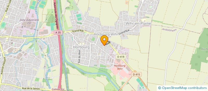 localisation de l'entreprise SARL E.T.A  HORBOURG-WIHR