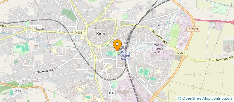 localisation de l'entreprise SARL EAU VIVE  RIOM