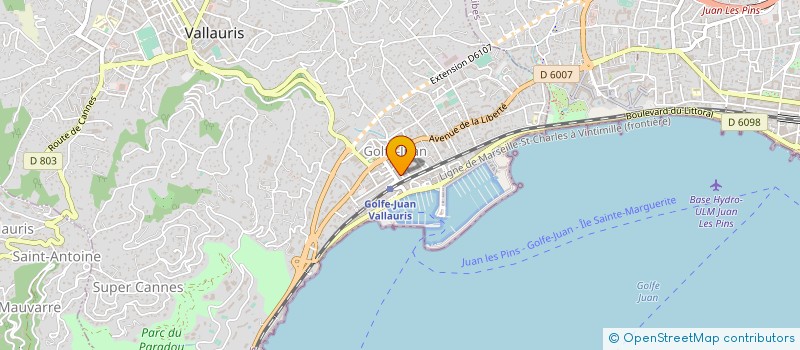 localisation de l'entreprise SARL EAUMONT  VALLAURIS