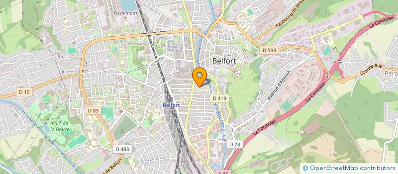 localisation de l'entreprise SARL EAZIUM à BELFORT