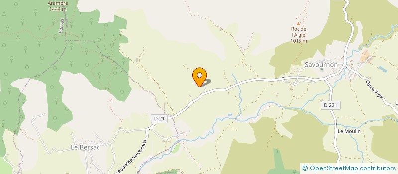 localisation de l'entreprise SARL EB ELECTRICITE  SAVOURNON