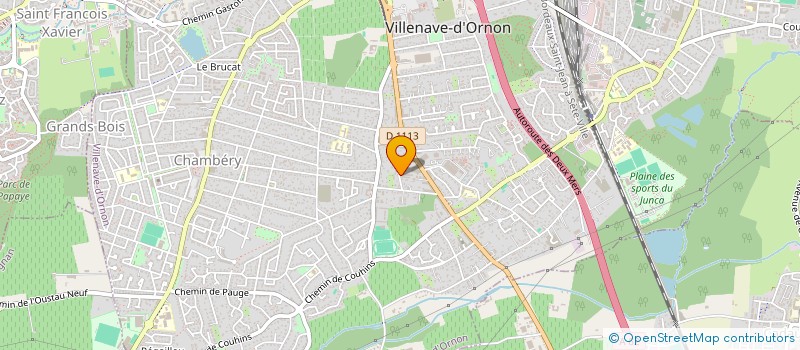 localisation de l'entreprise SARL EBADIS  VILLENAVE-D'ORNON