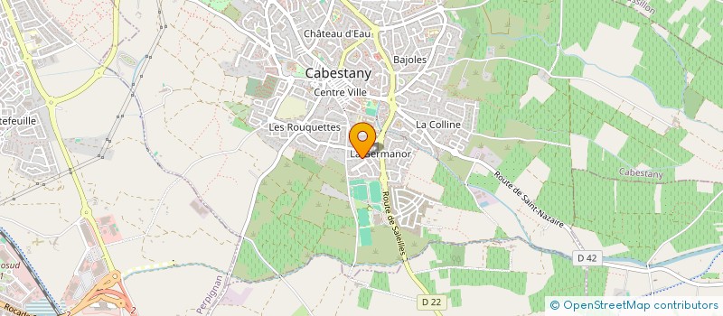 localisation de l'entreprise SARL EBD SOLEIL  CABESTANY