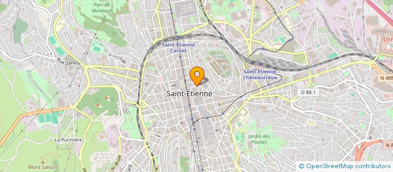 localisation de l'entreprise SARL EBE RESTAURATION  SAINT-ETIENNE