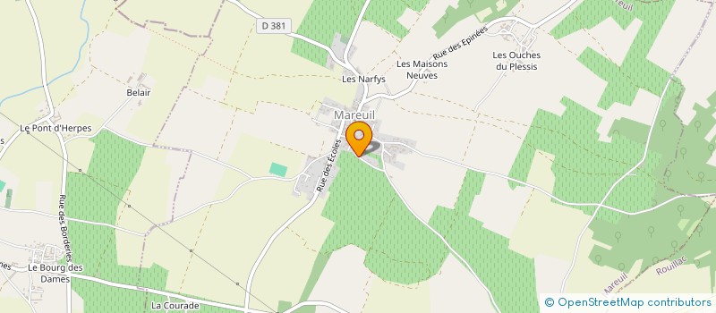 localisation de l'entreprise SARL EBENE à ROUILLAC