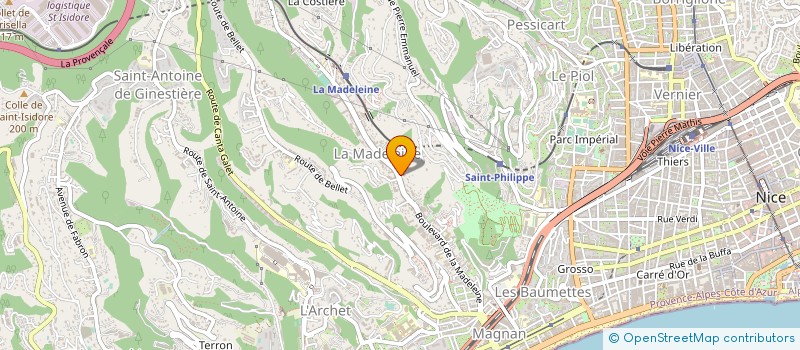 localisation de l'entreprise SARL EBENISTERIE DE LA MADELEINE à NICE