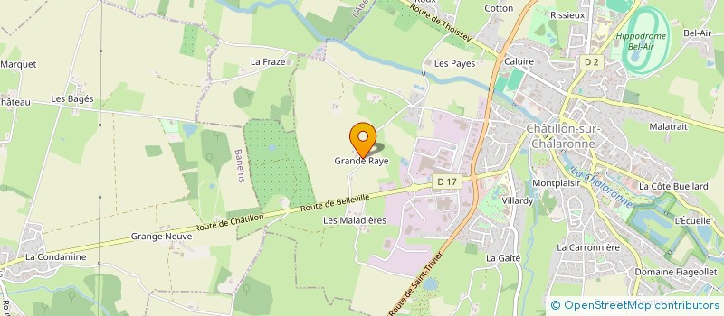 localisation de l'entreprise SARL EBENISTERIE MONARD à CHATILLON-SUR-CHALARONNE