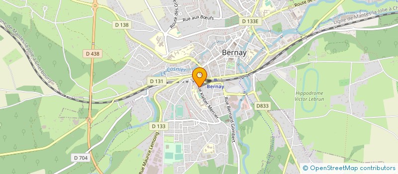 localisation de l'entreprise SARL EBERENTZ à BERNAY