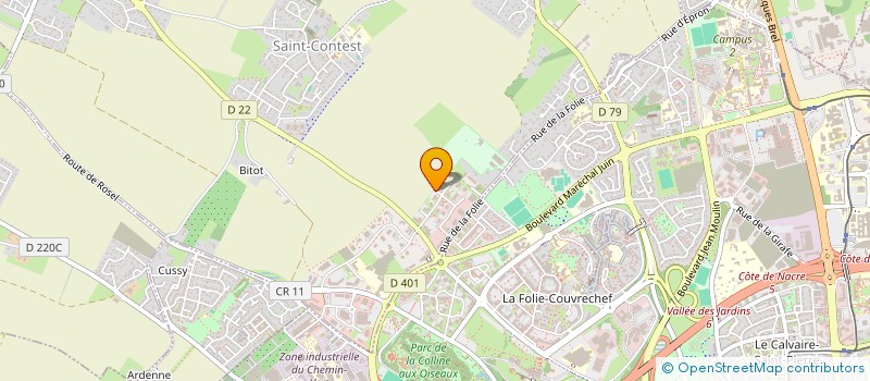 localisation de l'entreprise SARL EBL  SAINT-CONTEST