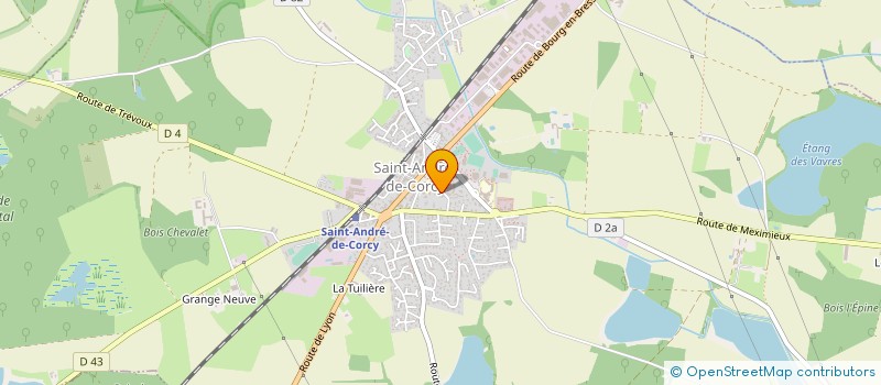 localisation de l'entreprise SARL EBM à SAINT-ANDRE-DE-CORCY