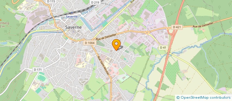 localisation de l'entreprise SARL EBS 67  SAVERNE