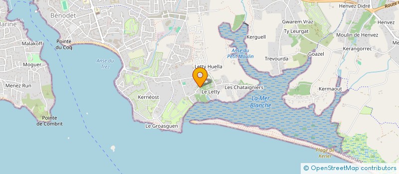 localisation de l'entreprise SARL EBTEC  BENODET