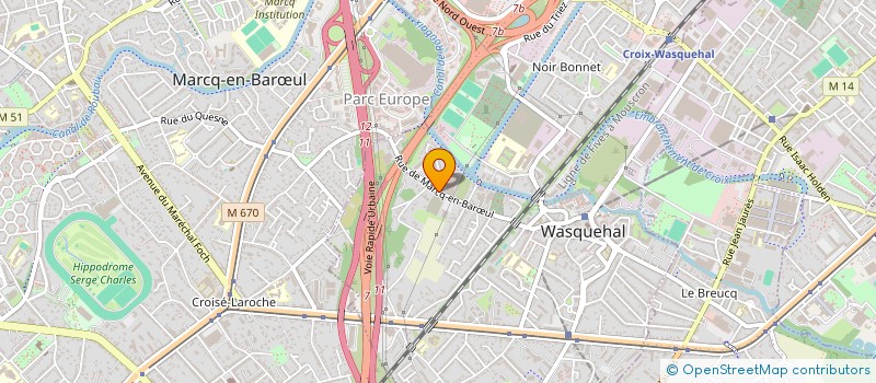 localisation de l'entreprise SARL EC 2000  WASQUEHAL