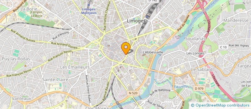 localisation de l'entreprise SARL ECBG à LIMOGES