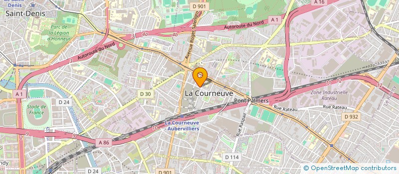 localisation de l'entreprise SARL ECLAIR à LA COURNEUVE